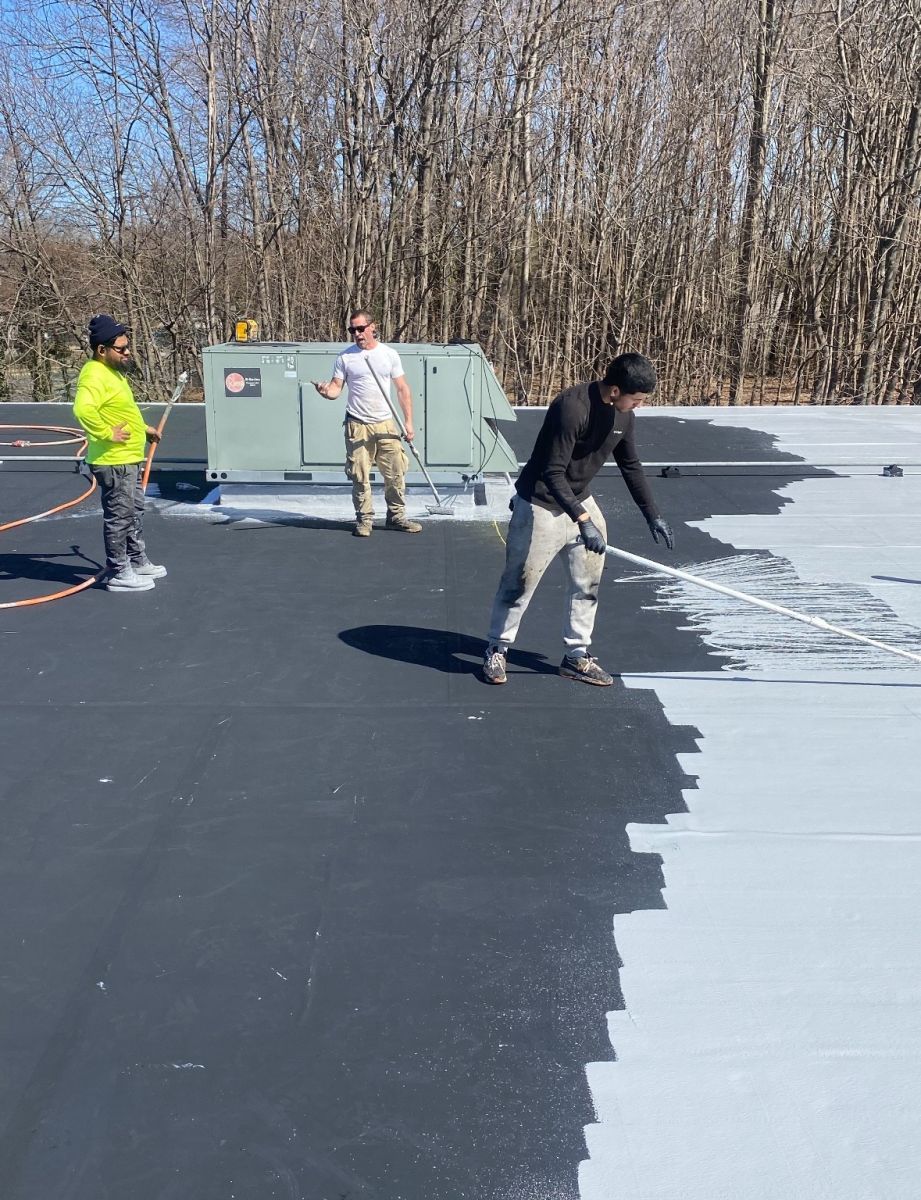 Bar petite silicone roofing by Engelmann Construction