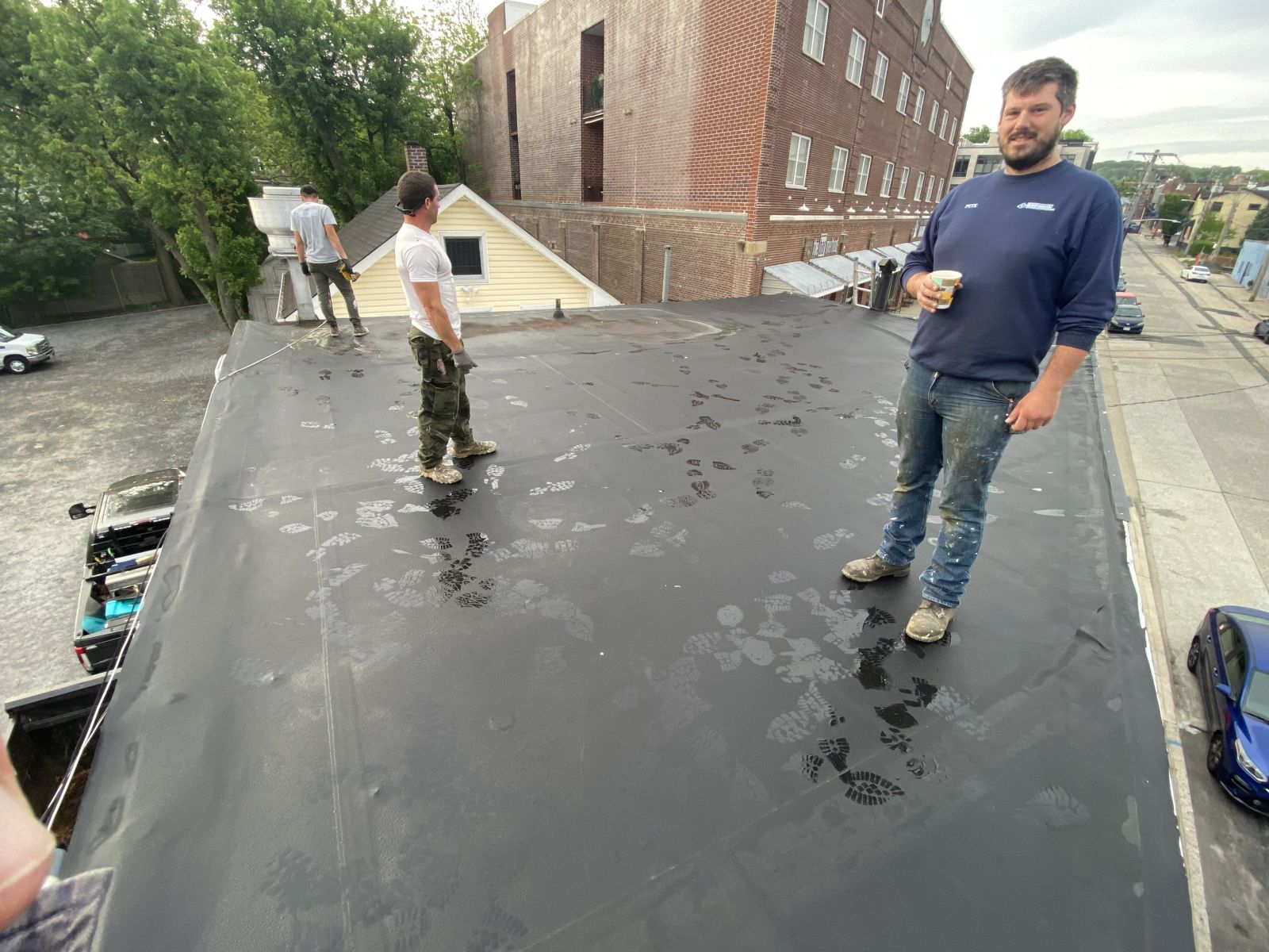 Bar petite silicone roofing by Engelmann Construction