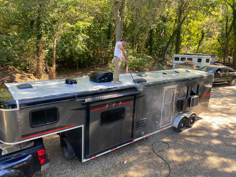 new roof coating by Engelmann Construction
