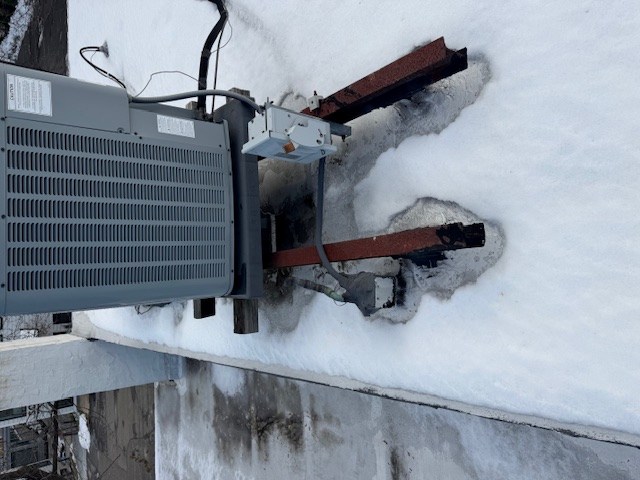 Strip store roof before coating